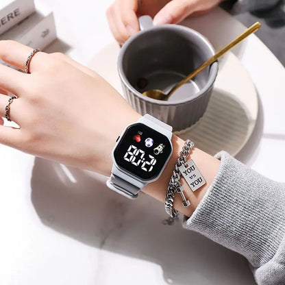 Kids Sport LED Digital Watch — Waterproof Silicone Wristwatch for Boys & Girls