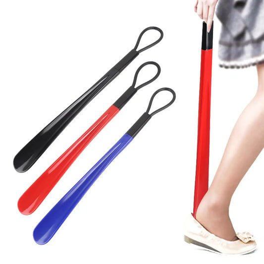 Long Flexible Plastic Shoe Horn — Easy-Wear Shoe Lifter & Spoon for All Shoe Types (1 or 2 Pack)