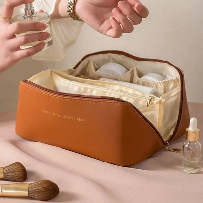 Luxury Makeup Organizer Bag — Zip Travel Cosmetic Case for Women