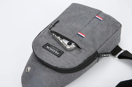 Men's Waterproof Fanny Pack — Adjustable Strap Waist Bag for Travel, Running, Hiking & Cycling