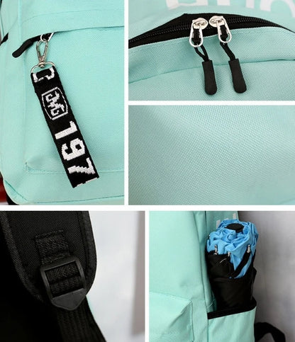 Korean Style Large Capacity Fashion Backpack — Trendy School & Travel Bag for Men & Women