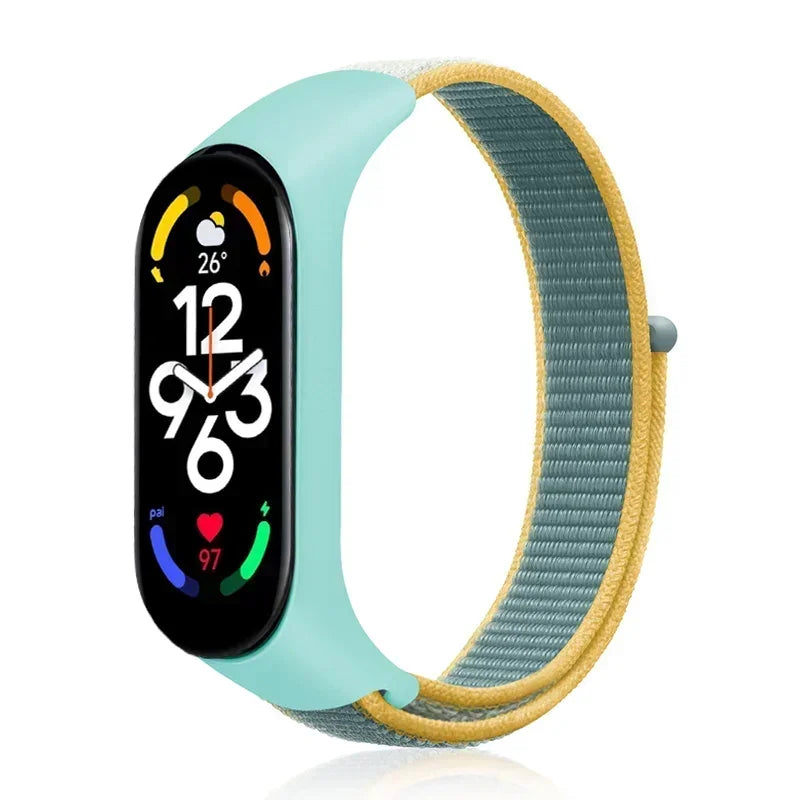 Nylon Sport Strap for Xiaomi Mi Band 3 4 5 6 7 — Soft Adjustable Replacement Wristband