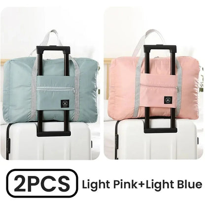 2-Pack Foldable Travel Duffel Bag — Carry-On Weekender, Gym & Hospital Tote Bag for Women & Men