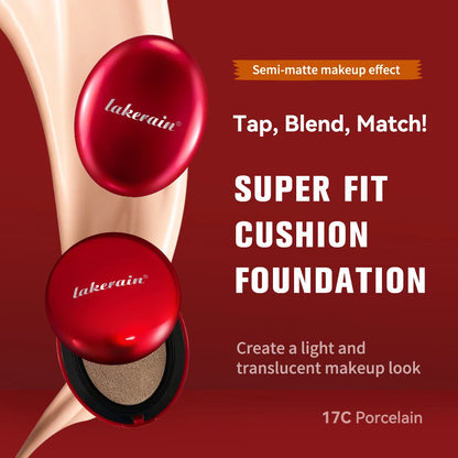 Sunscreen Cushion Foundation — Full Coverage Waterproof Long-Lasting Concealer & SPF Makeup