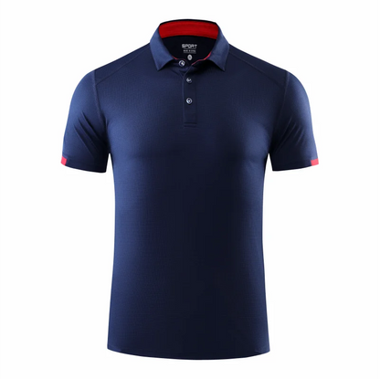 Men's Quick-Dry Sports POLO Shirt — Breathable Short Sleeve Cycling & Fitness Top