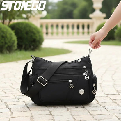 Women's Waterproof Crossbody Bag — Casual Oxford Shoulder & Messenger Bag