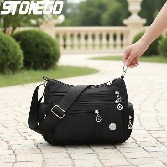 Women's Waterproof Crossbody Bag — Casual Oxford Shoulder & Messenger Bag