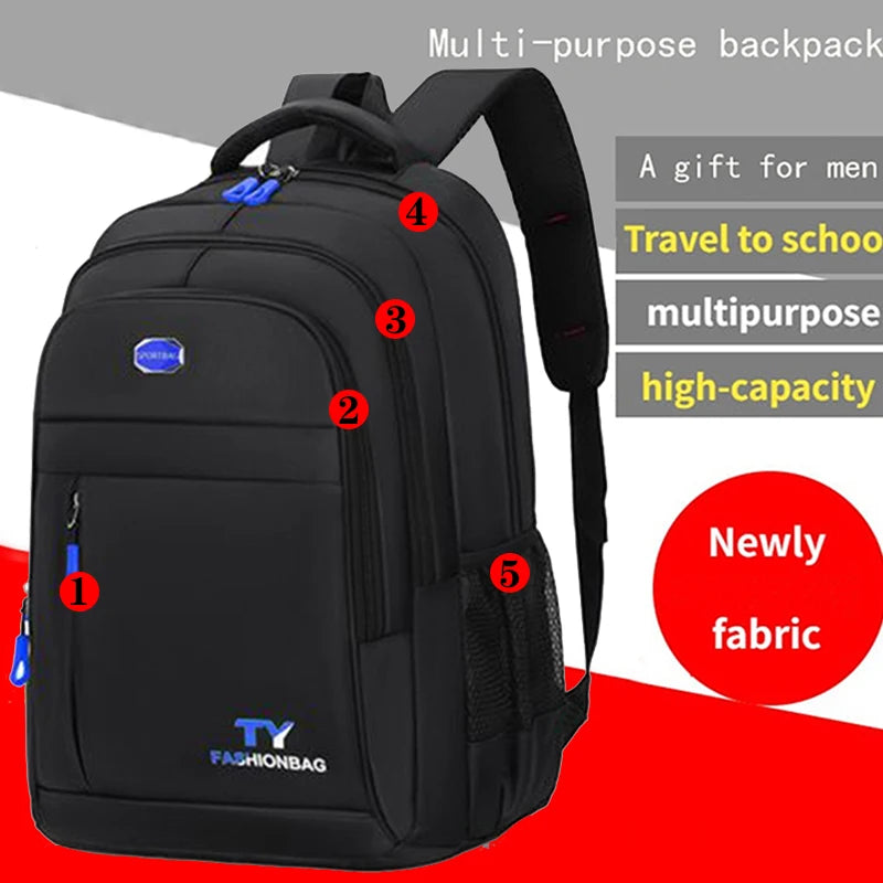 Neutral Nylon Business & Travel Backpack — Unisex Laptop Bag for Work, School & Travel