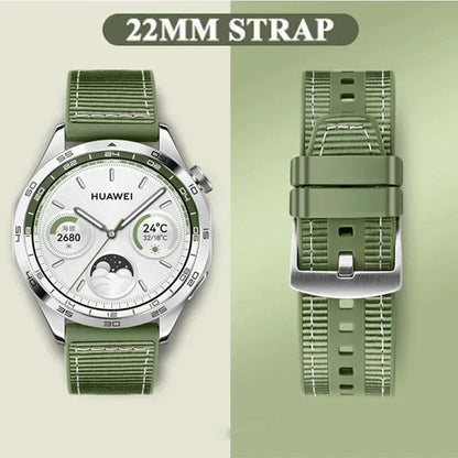 22mm Nylon Sport Watch Band — Compatible with Huawei & Samsung Galaxy Watch