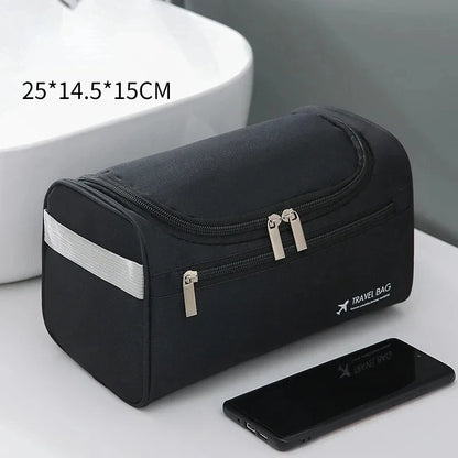 Leather Toiletry Bag — Hanging Dopp Kit for Men & Women