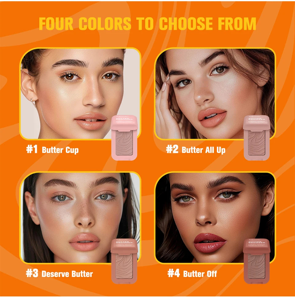 Lakerain Butter Bronzer Cream — Waterproof Shimmer Blush & Silky Monochrome Korean Face Cosmetic for Women