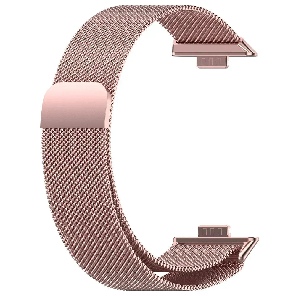 Magnetic Milanese Loop Watch Band — Stainless Steel, Fits Huawei Watch FIT 3 / FIT 4 / FIT 4 Pro