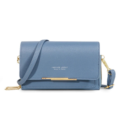 Women's Korean Multi-Card Wallet — Large Capacity Casual Shoulder Bag & Mobile Phone Purse