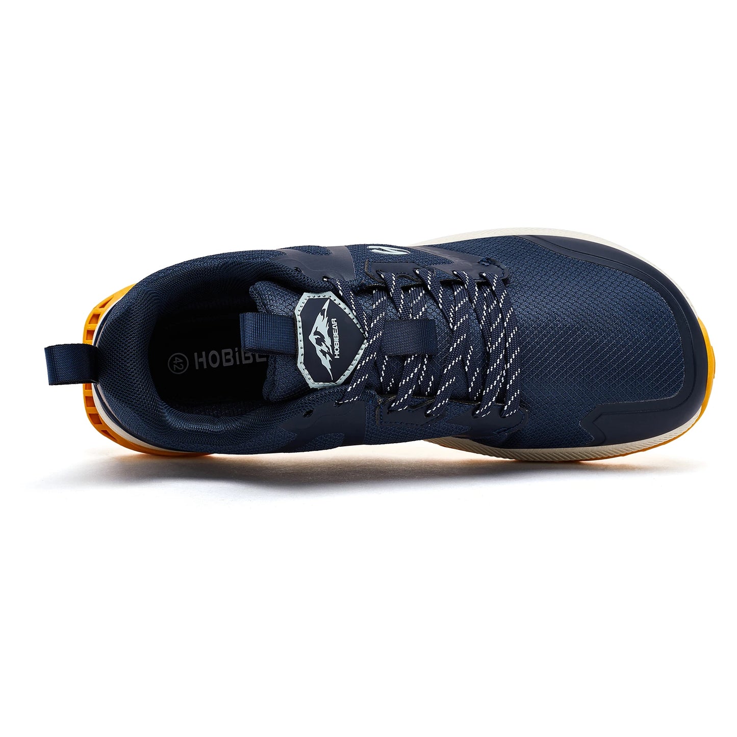 HOBIBEAR Unisex Hiking Sneakers — Lace-Up Outdoor Walking Shoes with Artificial Leather Upper
