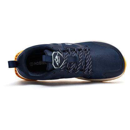 HOBIBEAR Unisex Hiking Sneakers — Lace-Up Outdoor Walking Shoes with Artificial Leather Upper