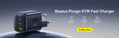 Baseus 20000mAh Power Bank — PD 22.5W Fast Charging External Battery for iPhone, Samsung, Xiaomi & iPad