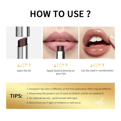 Honey Natural Lip Balm — Long-Lasting Moisturizing & Nourishing Lip Plumper Care Cosmetic