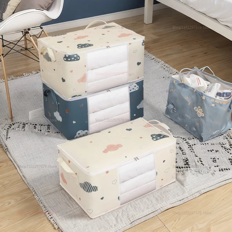 Large Capacity Multi-Purpose Storage Bag with Handles — Dustproof & Moisture-Resistant Non-Woven Fabric
