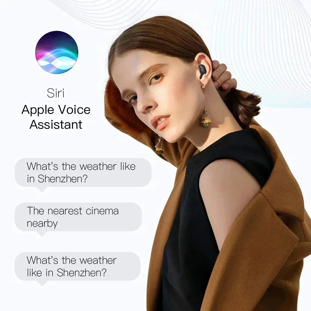 E6S TWS Wireless Bluetooth Earbuds — Noise Cancelling Sports Headphones with Mic