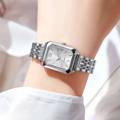 Women’s Rectangle Quartz Watch – Gold & Silver Styles