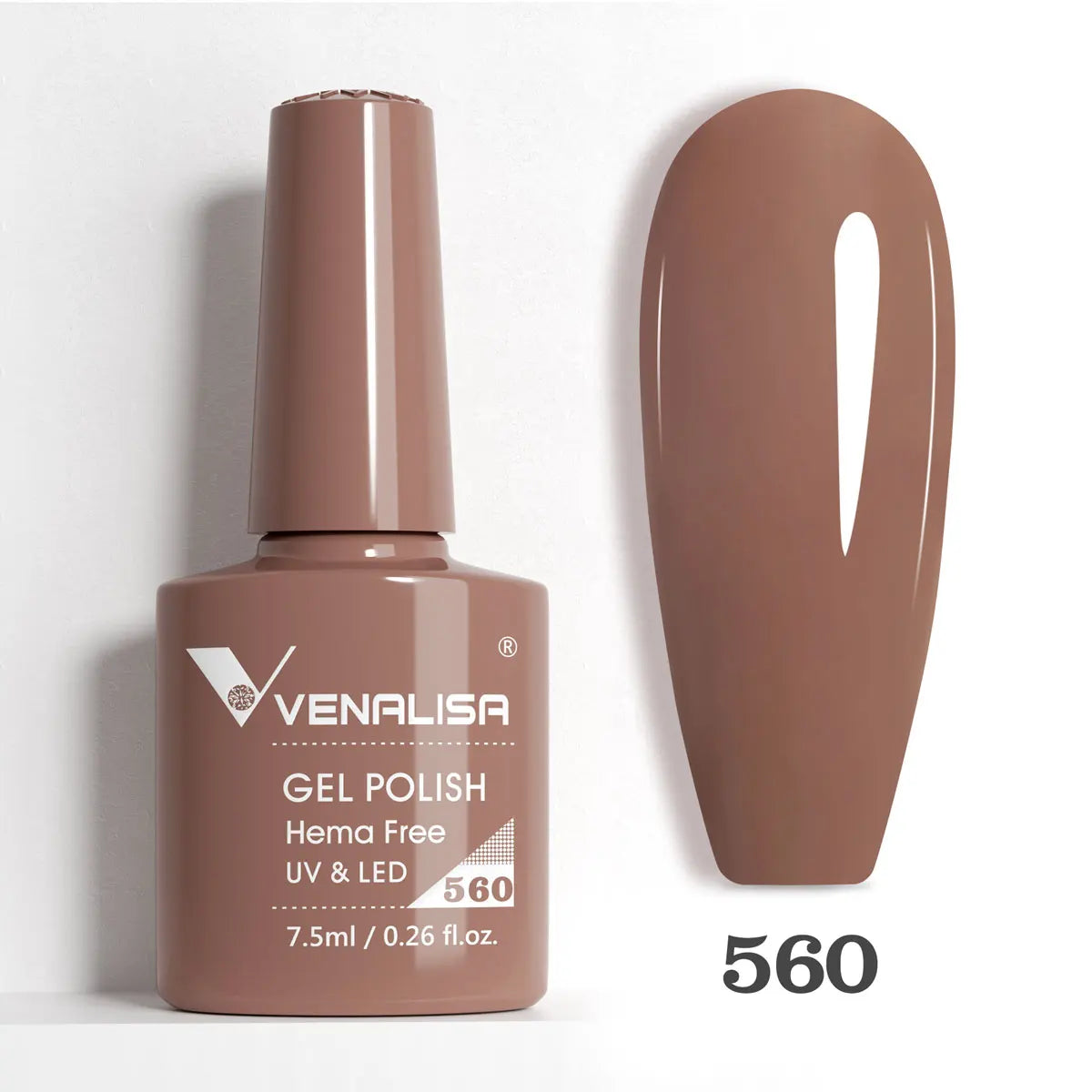Venalisa HEMA-Free Glitter Gel Nail Polish — Full Coverage UV LED Soak-Off, Jelly Pink & Nude