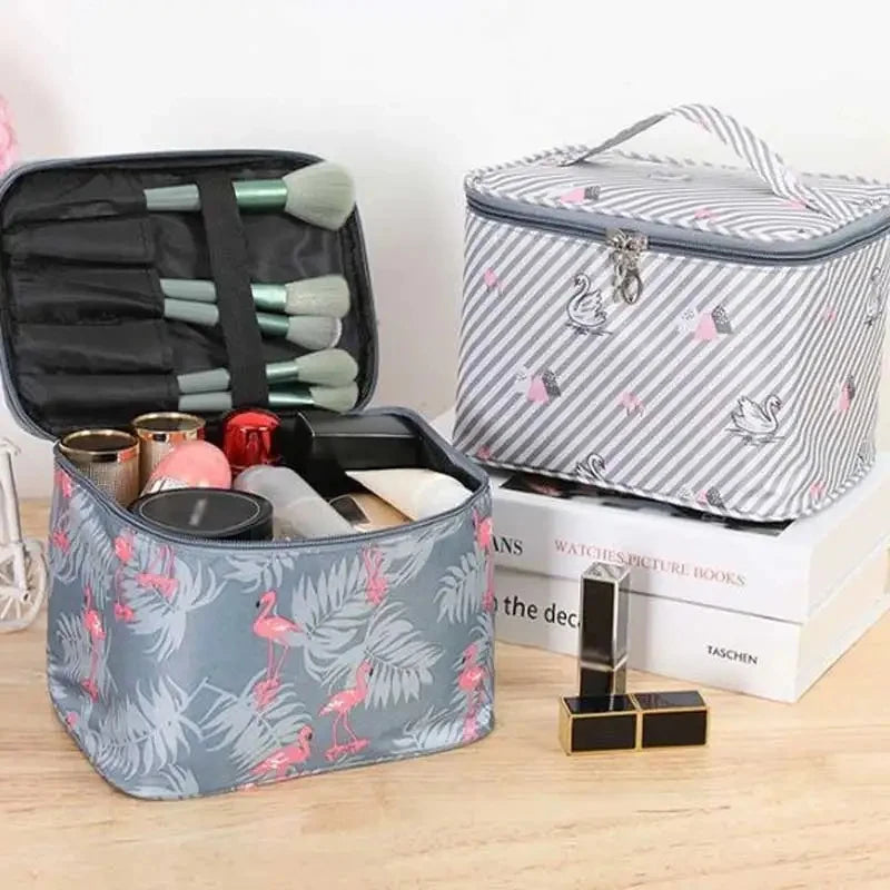 Large Capacity Makeup Bag — Multi-Compartment Home & Travel Organizer