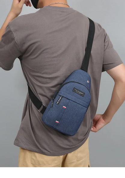 Men's Waterproof Fanny Pack — Adjustable Strap Waist Bag for Travel, Running, Hiking & Cycling