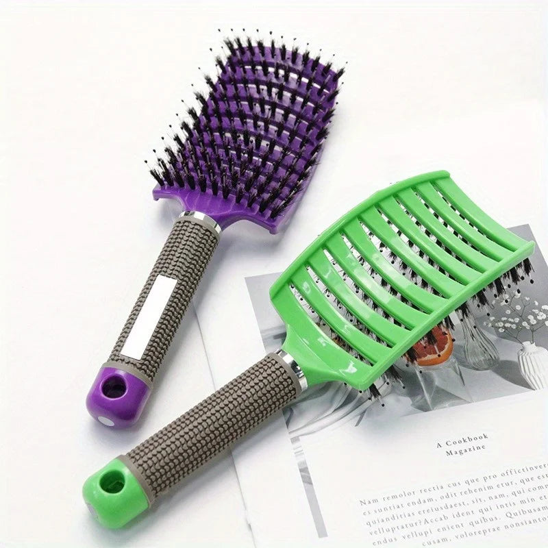 Magic Scalp Massage Detangling Hair Brush — Professional Wet Curly Hair Detangler for Women