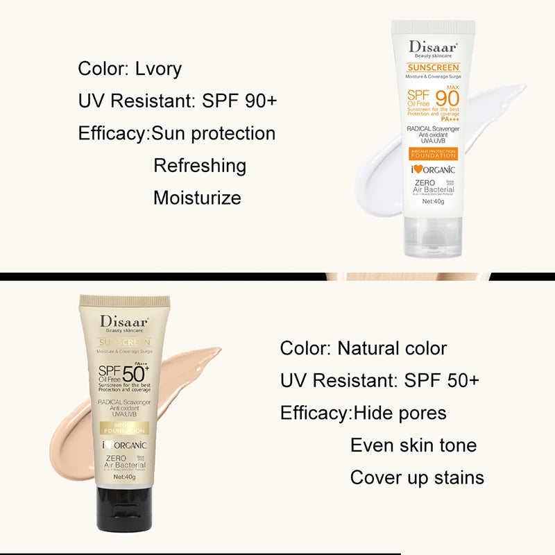 SPF90 Whitening & Anti-Aging Sunscreen — Oil-Control Moisturizing Face & Body Sun Cream