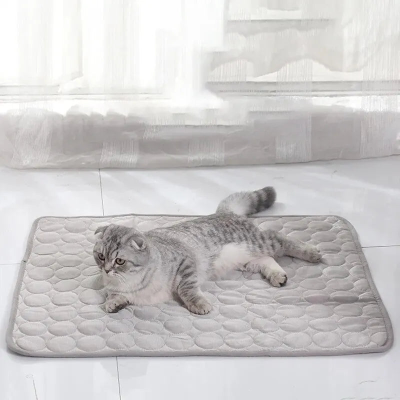 Pet Cooling Ice Mat — Summer Self-Cooling Pad for Cats & Dogs, Sofa & Floor Use