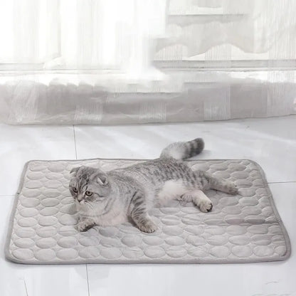 Pet Cooling Ice Mat — Summer Self-Cooling Pad for Cats & Dogs, Sofa & Floor Use