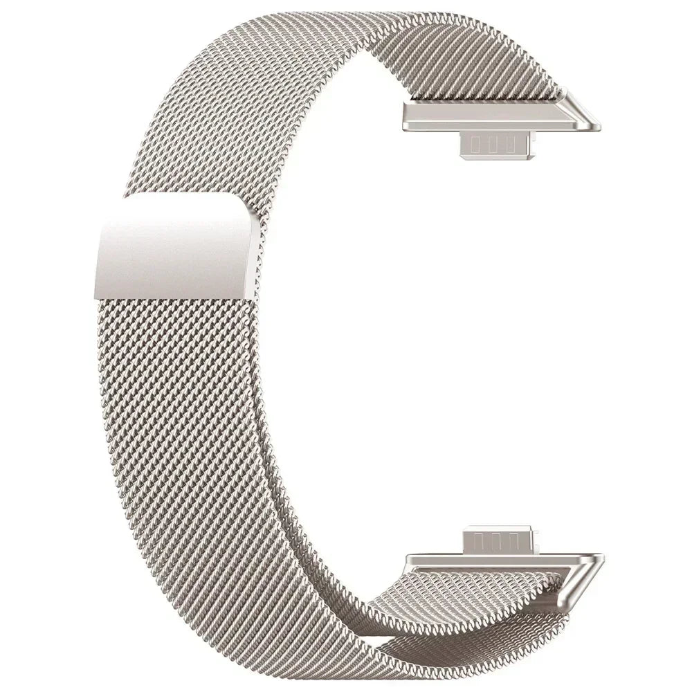 Magnetic Milanese Loop Watch Band — Stainless Steel, Fits Huawei Watch FIT 3 / FIT 4 / FIT 4 Pro