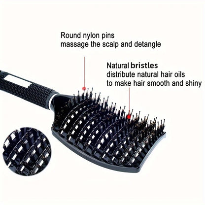Magic Scalp Massage Detangling Hair Brush — Professional Wet Curly Hair Detangler for Women