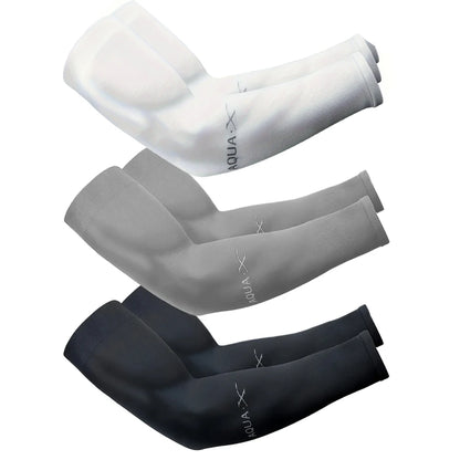 Sun Protection Ice Silk Arm Sleeves — 3 Pairs Unisex UV Guard for Cycling, Driving & Fishing