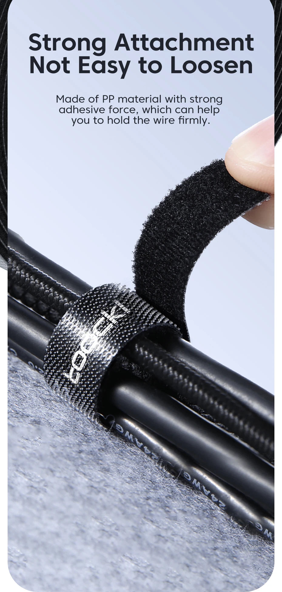 Toocki Cable Organizer & Wire Winder — USB Cable Management Protector for iPhone, Samsung & Earphones