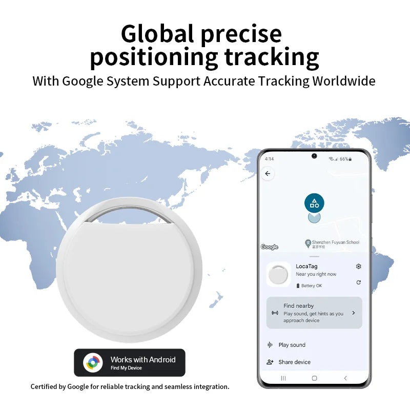 Android Bluetooth Navigation Tracker — Google Find Hub Compatible Key Finder for Samsung, Xiaomi & Pixel