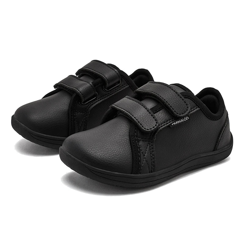 HOBIBEAR Kids Barefoot Minimalist Sneakers — Wide Toe Hook & Loop Lightweight Shoes for Boys & Girls