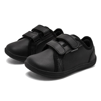 HOBIBEAR Kids Barefoot Minimalist Sneakers — Wide Toe Hook & Loop Lightweight Shoes for Boys & Girls