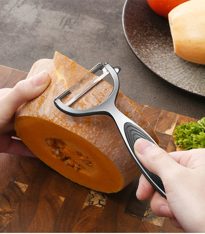 Stainless Steel Multi-Function Vegetable & Fruit Peeler — Carrot Grater & Kitchen Peeling Tool