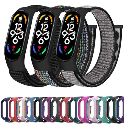 Nylon Sport Strap for Xiaomi Mi Band 3 4 5 6 7 — Soft Adjustable Replacement Wristband