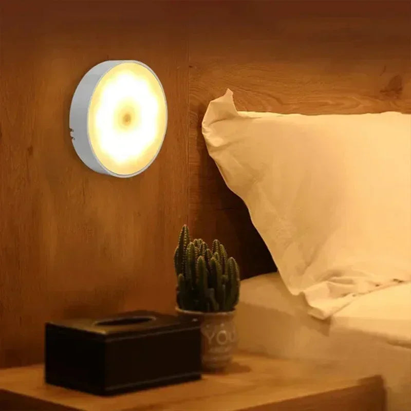 USB Rechargeable Motion Sensor Night Light — LED Lamp for Kitchen, Bedroom, Stairs, Hallway & Closet