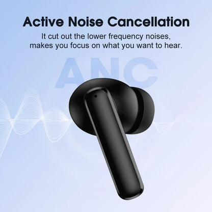 QCY T13 ANC Wireless Earbuds — Bluetooth 5.3, Active Noise Cancellation & 4-Mic ENC for Clear Calls