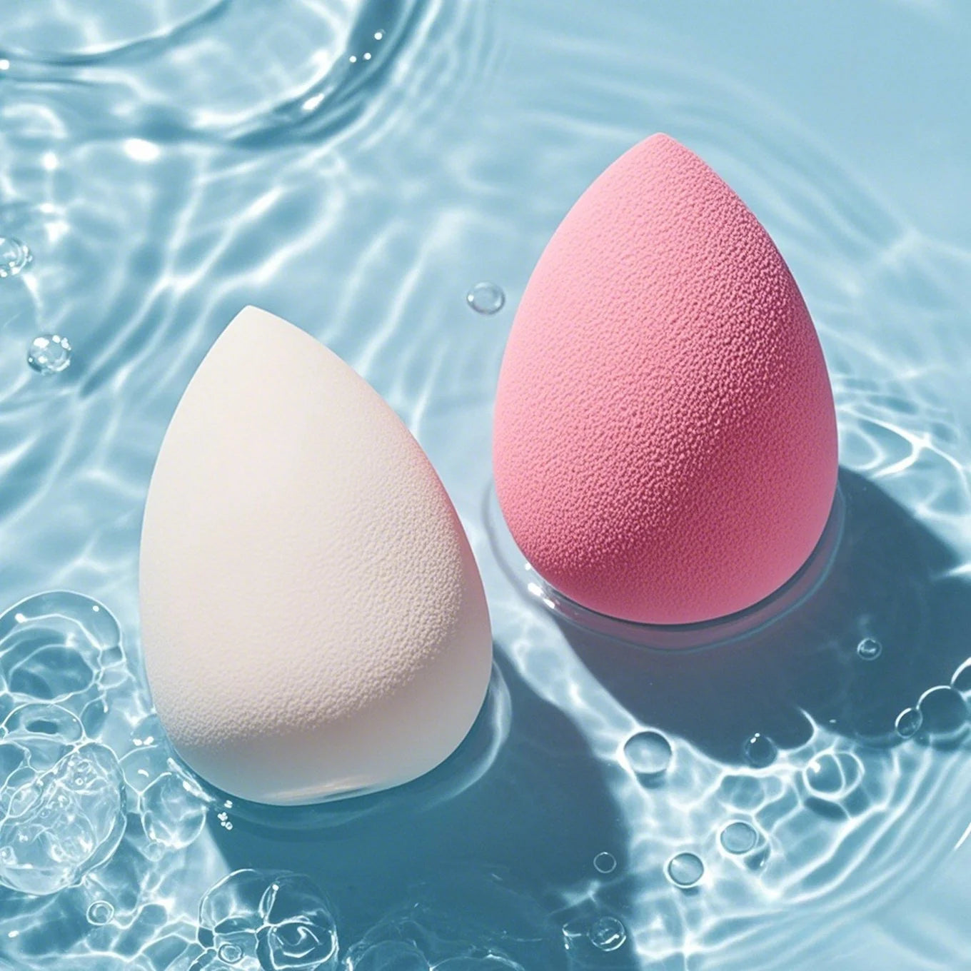 Hydrophilic Egg Makeup Sponge Set — Latex-Free Blenders for Foundation, Powder, Contour & Highlight (7/18 Pcs)