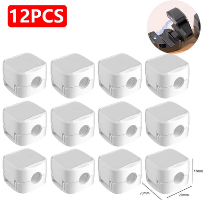 Magnetic Cable Clips — Adjustable Under-Desk Cord Holder & Cable Management Organizer (3-12 Pack)