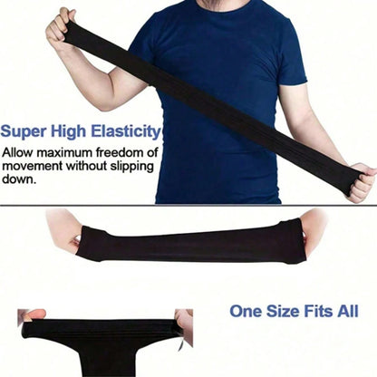 Sun Protection Ice Silk Arm Sleeves — 3 Pairs Unisex UV Guard for Cycling, Driving & Fishing