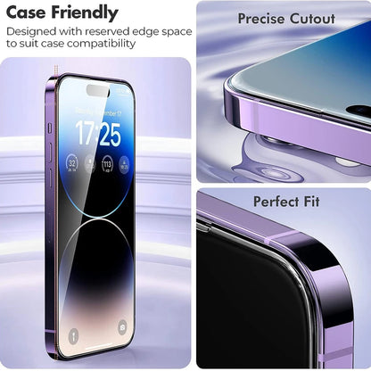 Tempered Glass Screen Protector for iPhone — Compatible with iPhone 11, 12, 13, 14, 15, 16, 17 Pro Max