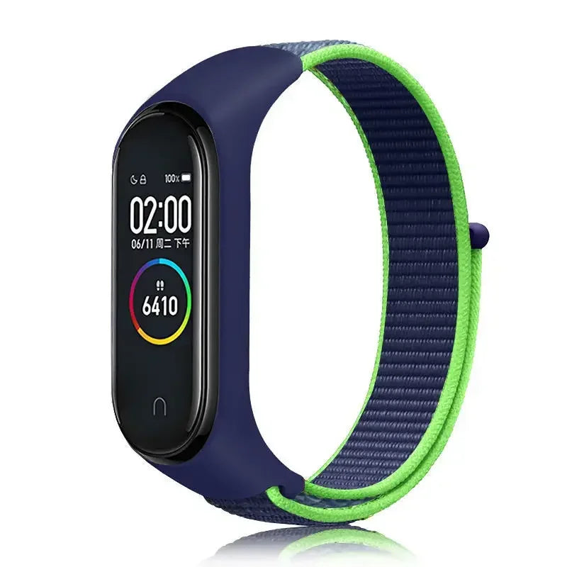 Nylon Sport Strap for Xiaomi Mi Band 3 4 5 6 7 — Soft Adjustable Replacement Wristband