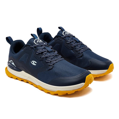 HOBIBEAR Unisex Hiking Sneakers — Lace-Up Outdoor Walking Shoes with Artificial Leather Upper