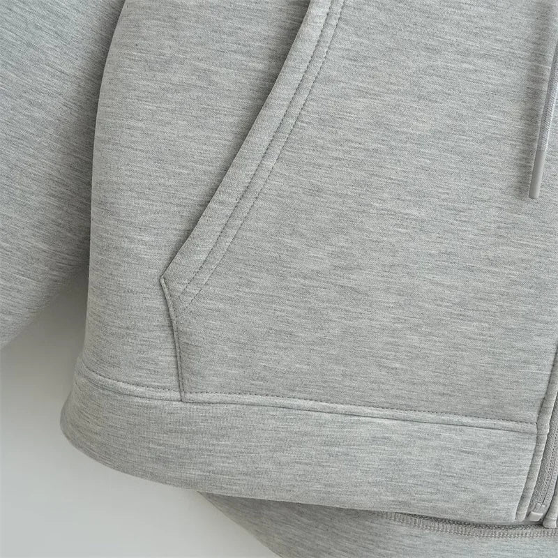 KEYANKETIAN Oversized Zip-Up Hoodie — Unisex High Street Sweatshirt