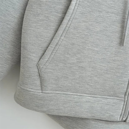 KEYANKETIAN Oversized Zip-Up Hoodie — Unisex High Street Sweatshirt